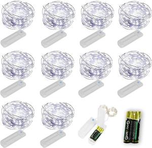 Copper Wire Battery Operated Christmas Lights Water Resistant 30 LED String