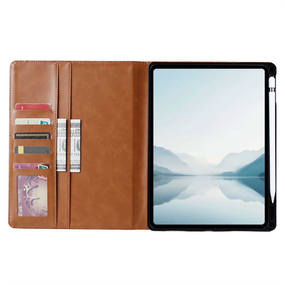 Laudtec Suitable for Apple for iPad Pro 13 2024 Tablet Protective Case with Sleep Mode Pen Slot Multi Functional Card Slot