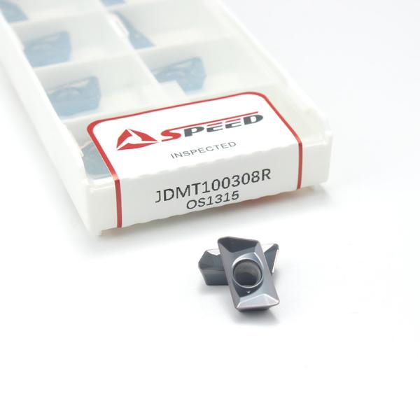 Speed Carbide Milling Insert JDMT100308R With Black And Bronze Durable Coating Milling Tool