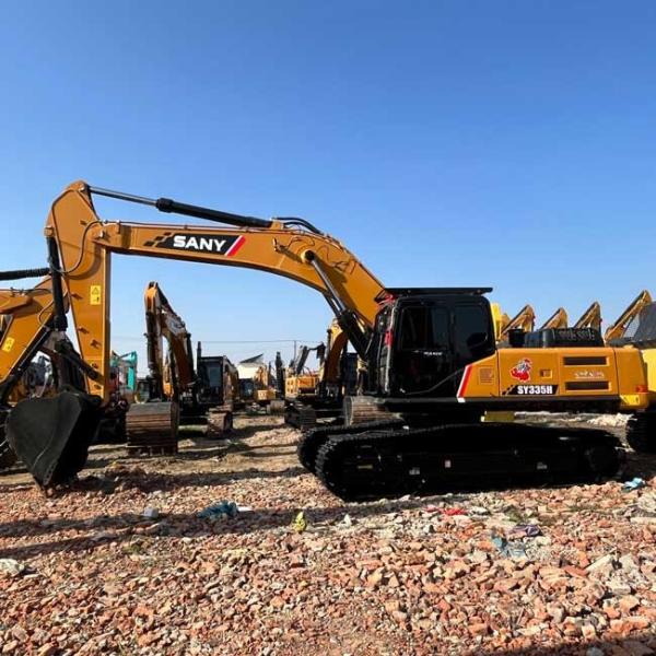 30Tons Excavator Used SANY SY335H Large Crawl Excavator 1.65m³ Bucket Capacity