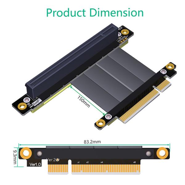 Срочные 16X к кабелю неэтилированному QFN наполнителя 8X Pcie ХЛОПАЮТ кабель переходника Pcie