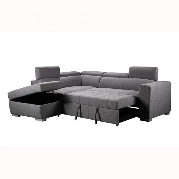 Modern Home Furniture L Shape Sofa Bed North America Style Queen Sleeper Sofa Bed