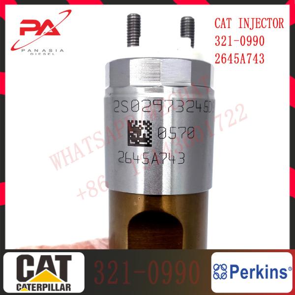 inyector común 3210990 del carril 2645A743 del inyector de combustible del montaje del motor diesel 321-0990 para el motor C6.6 de C-A-Terpillar