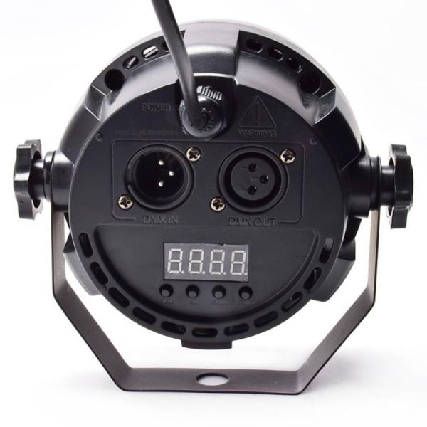 12PCS 1W RGBW 3in1 RGB Mini LED Par Light With Black Plastic Body 50 - 60Hz
