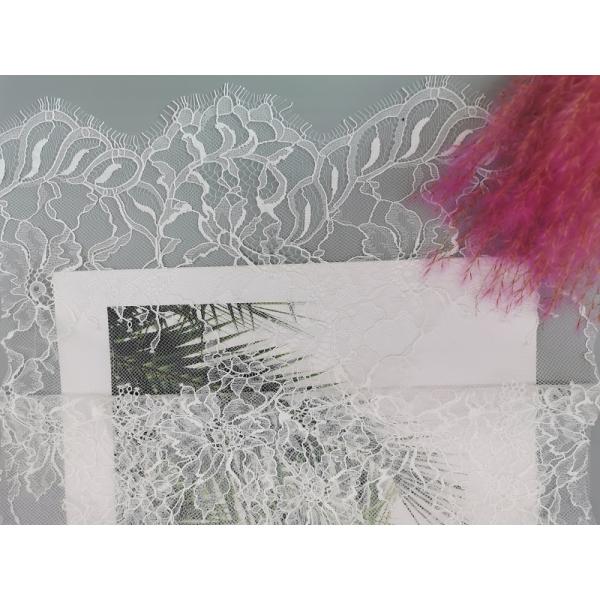 Вышивки ткани сетки Тюль шнурка нейлона 145CM ткань 100% шнурка белой флористической мягкая