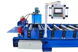 Professional Galvanized Steel Floor Deck Roll Forming Machine High Speed 10-15m / Min