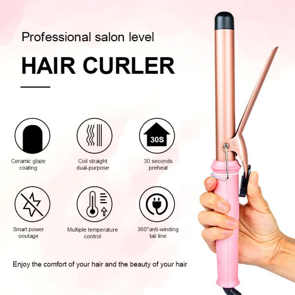 PTC Household Ceramic Hair Curler , Belt Clip 49W Marcel Curling Irons