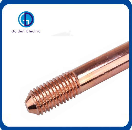 Прочность на растяжение 580n/мм2 Медносвязанный стальной земляной стержень для электрооборудования