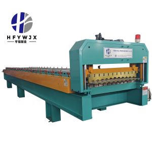 C21 Metal Trapezoidal Standing Seam Roll Former Machine With PLC Control System And 40M/Min Forming Speed