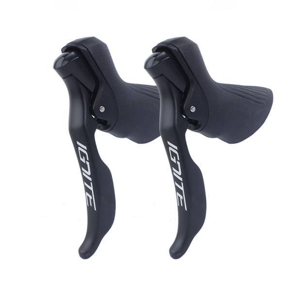 9-Speed Road Bicycle Shifting Handle Brake Lever Derailleur Manual Lever Black Color