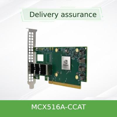 100GbE NIC Mellanox Network Card MCX516A-CCAT Dual-Port QSFP28 PCIe3.0x16