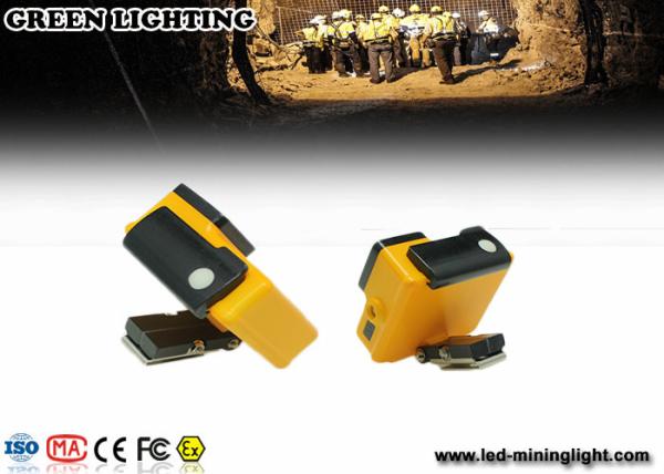 yellow GLC-3A 6000Lux rechargeable safety mining lamp with 3.2Ah battery capacity with photo frame model