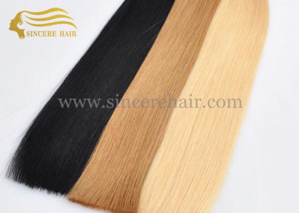 22 Double Drawn Tape In Hair Extensions for sale, 22 Straight Brown DD Double Sided Glue Tape Hair Extensions For Sale