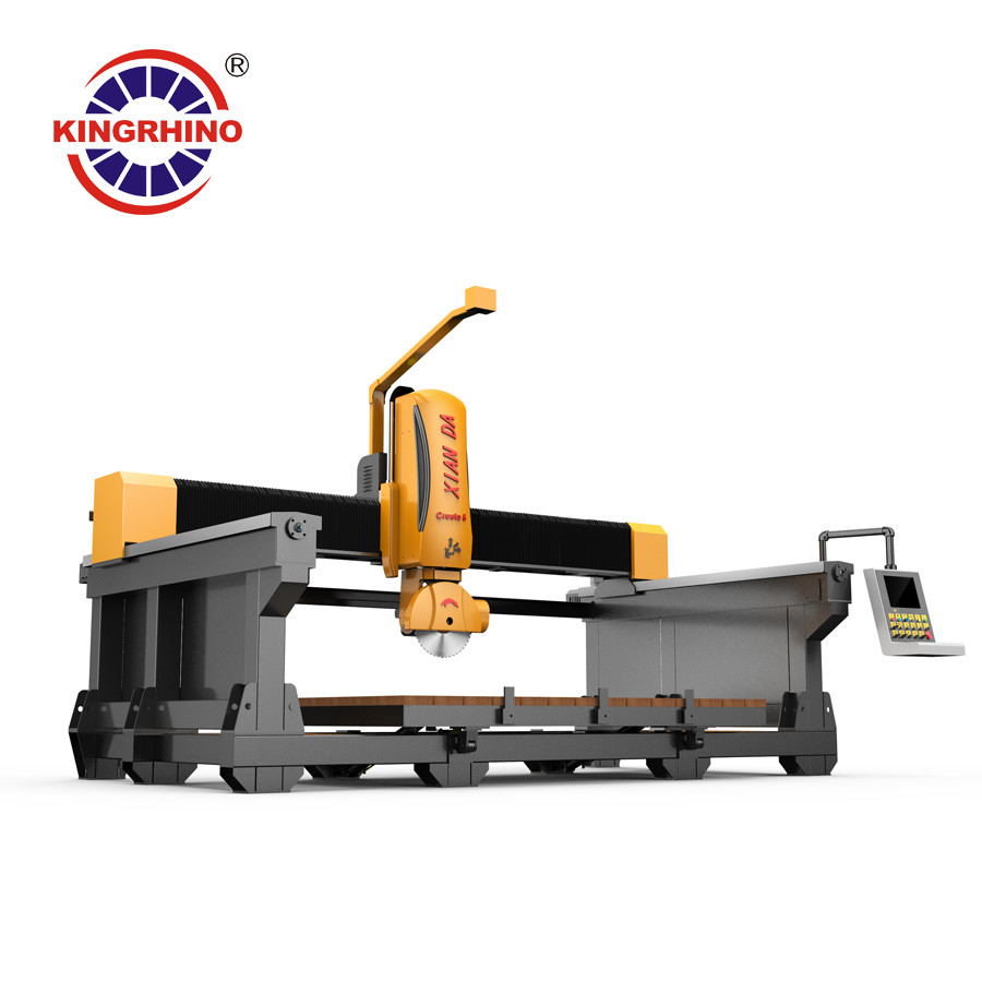 машина резца плиток гранита оси CNC 5 вагонетки 22kw 3400X2000X180mm мостообразная