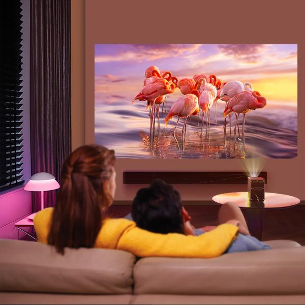 100 люмен ANSI Lift Bracket 4k мини-проектор для домашнего кинотеатра на улице