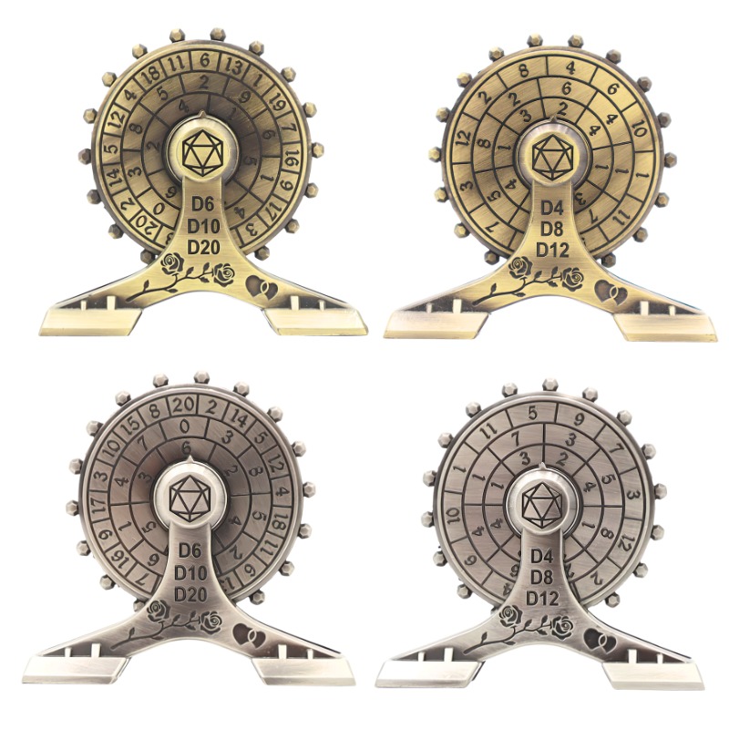 Premium Zinc Alloy Metal Ferris Wheel Dice Spinner with 7-in-1 Dice Functionality and High-Speed Silent Bearing