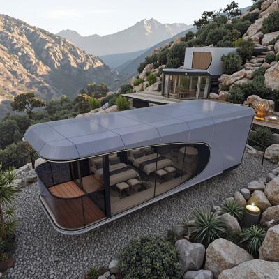 Capsule Homestay Outdoor Accommodation with LED Lighting
