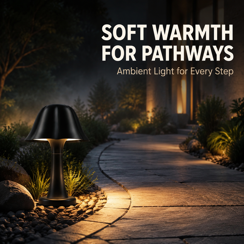 Modern Outdoor LED Bollard Light IP66 Waterproof Motion Sensor Garden Pathway Landscape Lamp