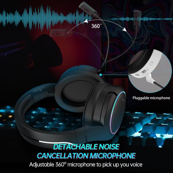X6 Pro Active Noise Cancelling Gaming Headset Wireless For PC And Mobile Phone