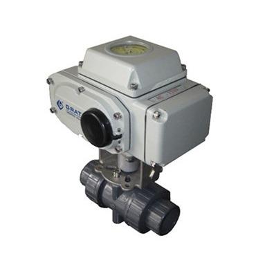 Soft Seat Automatic UPVC Electric Ball Valve Plastic Ball Valve For Water Supply