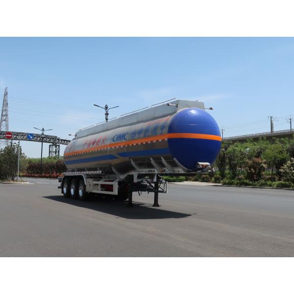 Insulation 45.5m3 3 Axles Flammable Liquid Semi Trailer for Liquid Transport Vehicle