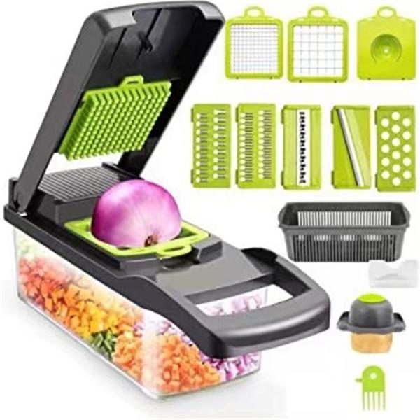 Fruit Vegetable Tools Top Seller Kitchen Accessories 12 in 1 Food Dicer Onion Chopper