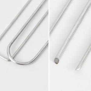 Galvanized U Shaped Ground Anchors Lawn Insect Proof For Camping
