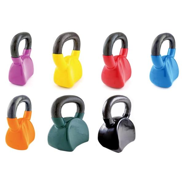 Colorful Iron Sport Kettlebell 20kg Vinyl Coated Kettlebell Cross Fit Training
