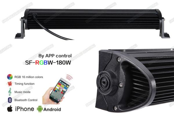 5D Optical RGB LED Offroad Light Bar 31.5 Controlled By Phone Bluetooth App