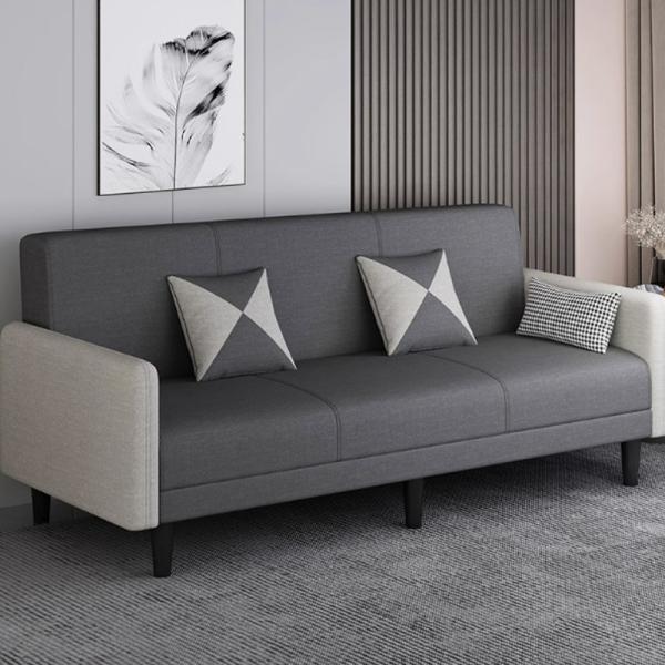 3 Seater Home Office Furniture Storage Sofa Set in Leather and Fabric for Living Room Bedroom or Apartment
