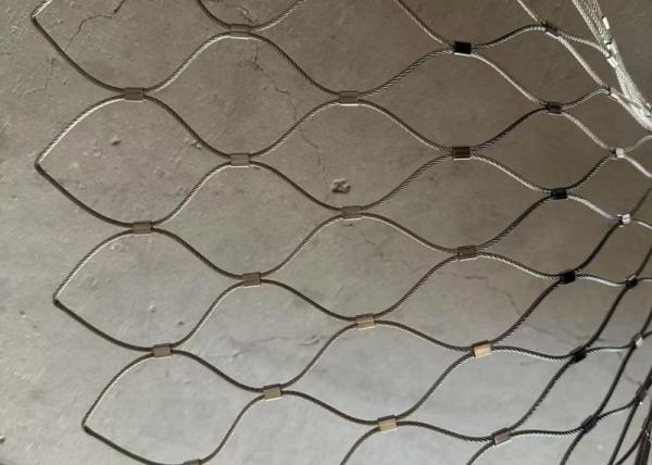 7x7 Balustrade Cable Mesh 316L Stainless Steel Rope Mesh Zoo Mesh