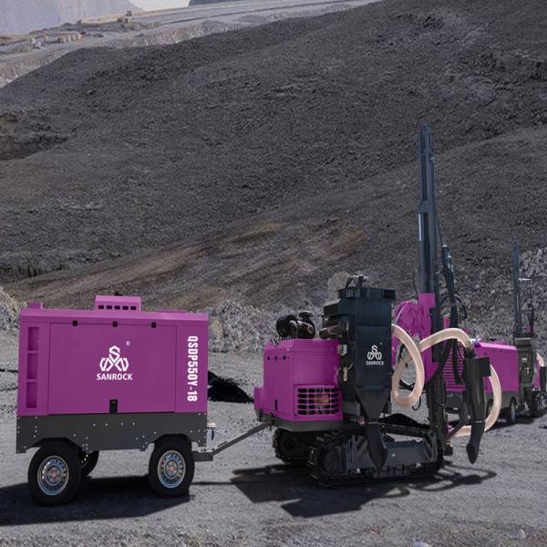 Separated DTH Drilling Rig Rotary Torque 2500N.m Borehole Drilling Equipment Surface Drill Rigs