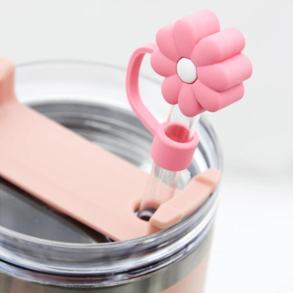 Покрышка соломинкой для Кубка Стэнли Силиконовый соломинный топер совместим с 30&40 Oz Tumbler 10mm 0.4in Силиконовые соломинные крышки