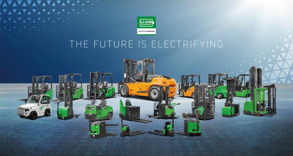 5 Ton Capacity Lithium Ion Battery Forklift Trucks Air / Solid Tire