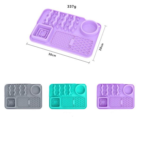 Customizable Silicone Pet Bowl Lick Mat for Slow Eating and Anti-Obesity Training