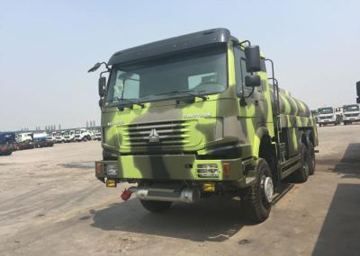 LHD 6X6 Military Fuel Oil Tanker Truck 16 - 25 CBM Euro 2 336 HP High Capacity