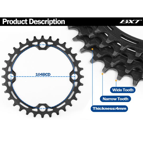 Aluminum Alloy Bicycles Parts 104BCD Mountain Road Bicycle Chainwheel ChainRings