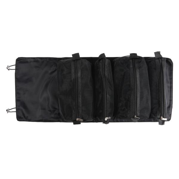 Cheapest 4PCS in 1 Cosmetic Bag For Women Zipper Mesh Separable Cosmetics Pouch Ladies Foldable Nylon Bag Rope Makeup Bag