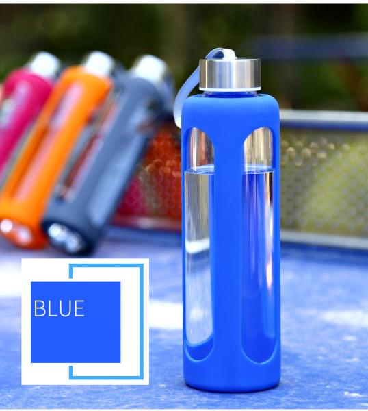 Safe Leak Proof Reusable Water Bottles Eco Friendly With Silicone Sleeve