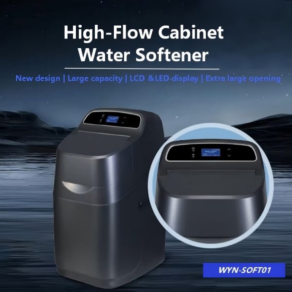 Compact Whole House Automatic Water Softener With Dual-Flow Regeneration System