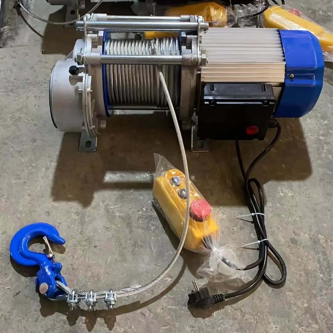 Lightweight Small Electric Winch 220V Waterproof Electric Winch Portable