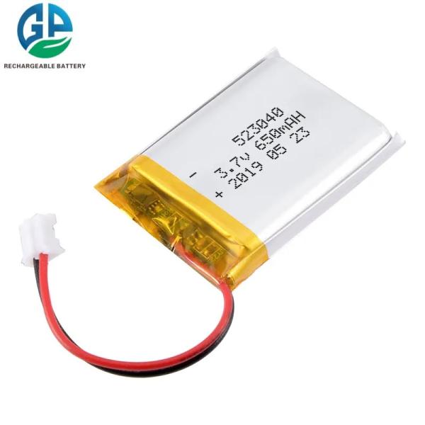 3.7V 650mAh 500times Rechargeable Li Polymer Battery for Sweeping Robot