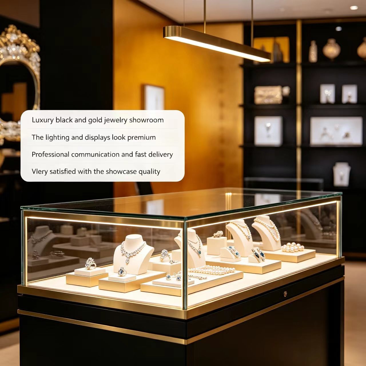 Tempered Glass Upright Display Case with Adjustable Glass Shelves and Lockable Design for Free Standing Display Cabinet