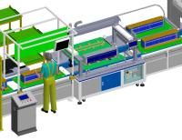 Colonne d'ions de lithium Lifepo4 Automatisation de la fabrication de batteries