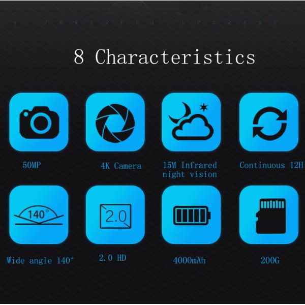 Камера тела полиции WIFI GPS с камерой слежения ночного видения принимая видео без поворачивать на камеру IP