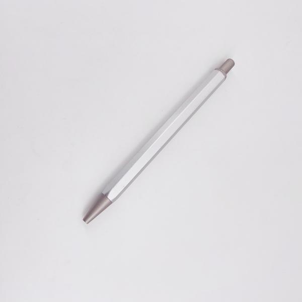 Classic Design Retractable Ball Pen Hexagonal Barrel Aluminum Press Ballpoint Pen