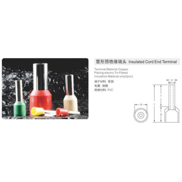 Коннекторы с концами для электрических медных кабелей -55c-150c