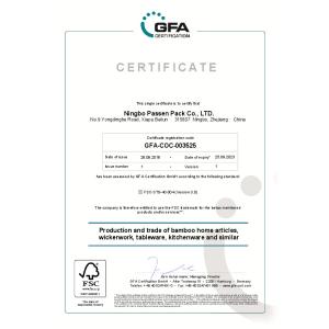 Ningbo Passen Packaging Products Co., Ltd. Сертификации