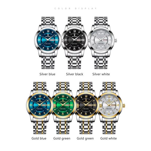 Monochrome Chrono: The Executive Watch In Deep Midnight Blue & Forest Green