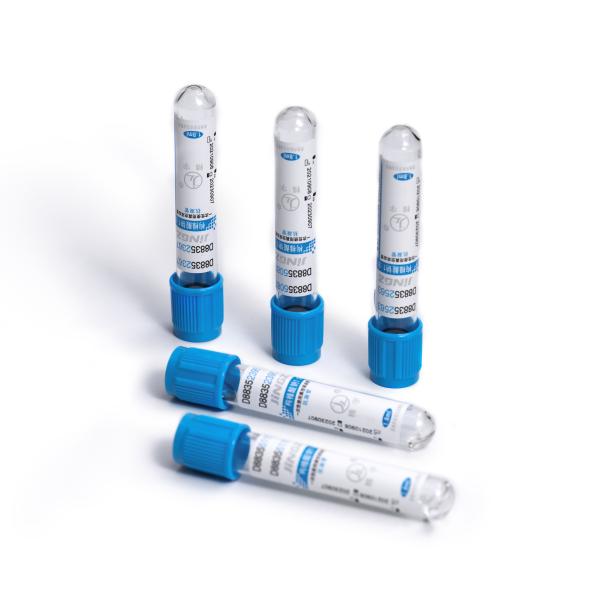 Laboratory Test Sodium Citrate Vacuum Blood Collection PT Tube With Blue Top